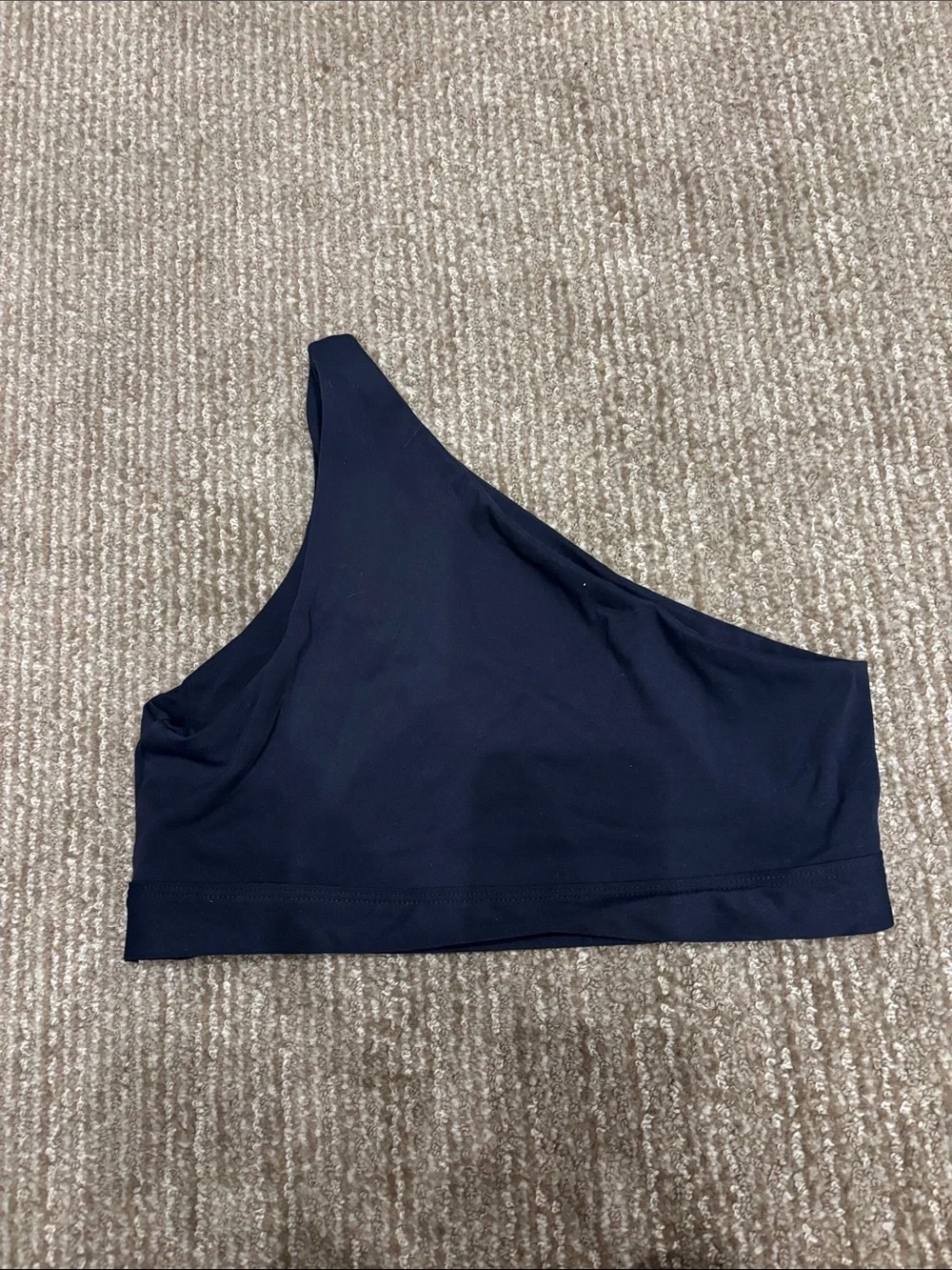 SET Active One-Shoulder Sports Bra in Black